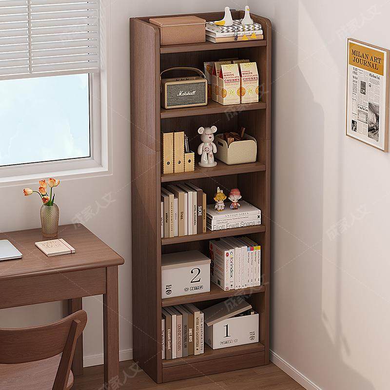 实木转角书架一体靠墙落地置物架窄缝柜家用收纳柜子客厅简易书柜,电子元器件市场,其它元器件,淘宝优惠券,粉丝福利购,淘宝优惠卷