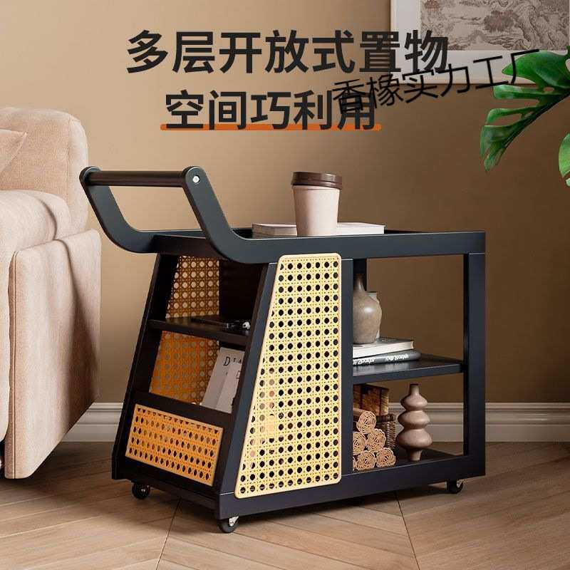 沙发边几网红小推车沙发边柜侧边柜客厅创意高级餐车可移动置物架