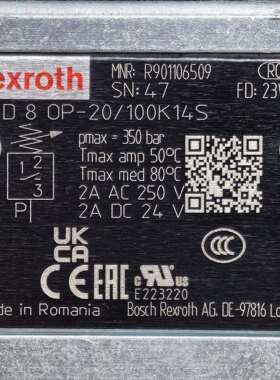 R901106509HED8OP-20/100K14S#Rexroth//力士乐