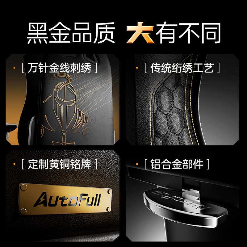 傲风 黑金之盾电脑椅椅子办公椅人工力学座椅老板椅 C3 Pro AF903