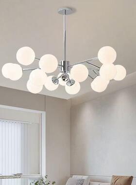 新款吊灯现代简约大气客厅灯奶油风分子魔豆卧室灯具led客厅主灯