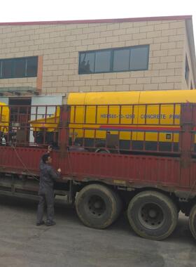80柴油动力混凝土输送泵 烧柴油的拖泵 大型地泵 HBTS80水泥泵机