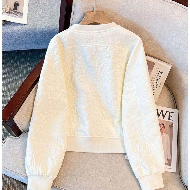 2025秋新款防风涤纶长袖棒球服拼接绣花通勤保暖
