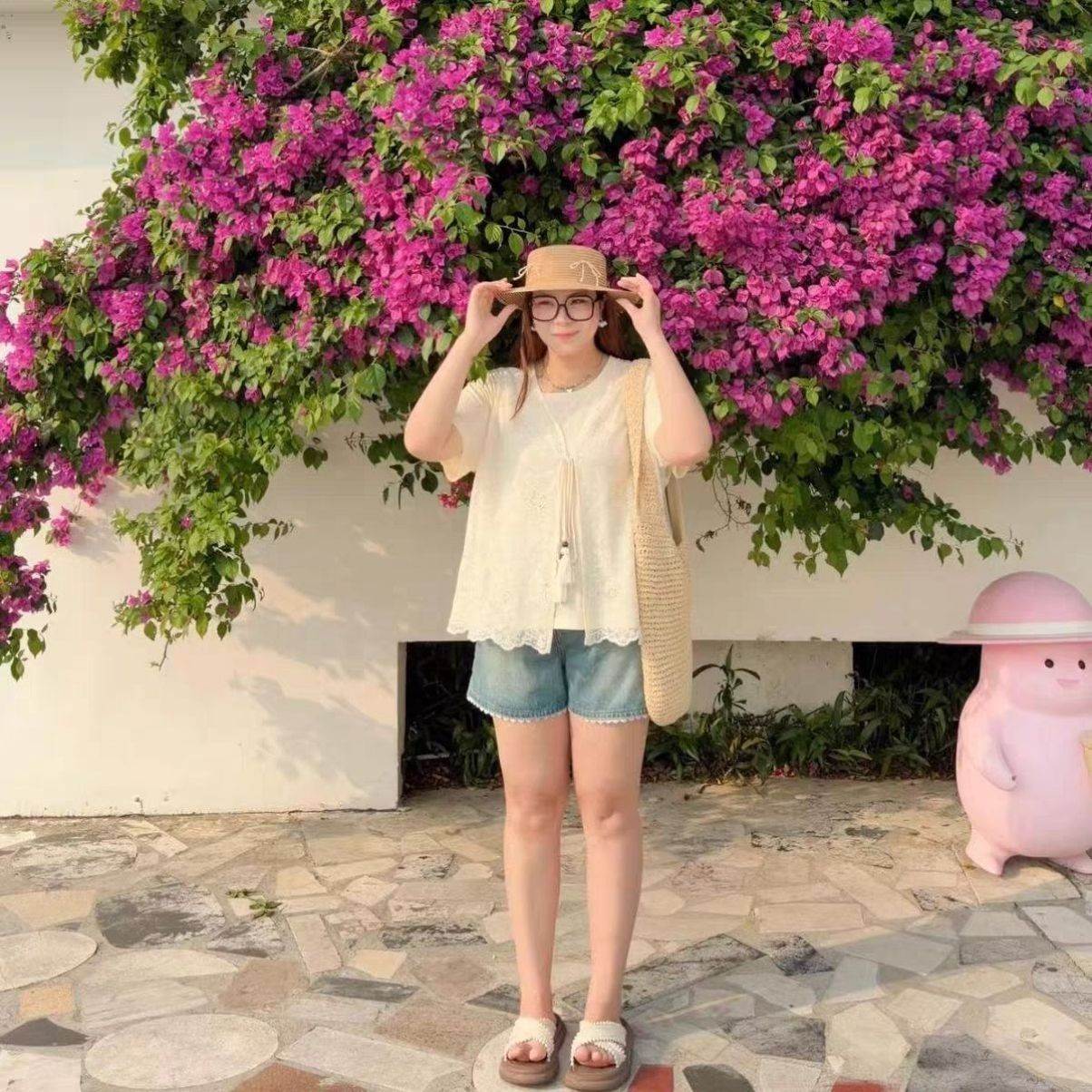 大码蕾丝拼接马甲短袖T恤两件套女夏季胖MM遮肉显瘦宽松上衣套装