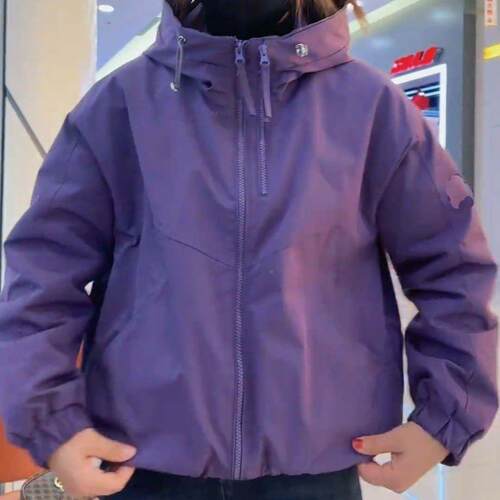 欧货休闲双拉链冲锋衣外套女春夏爆款新款洋气时尚夹克上衣防晒衣