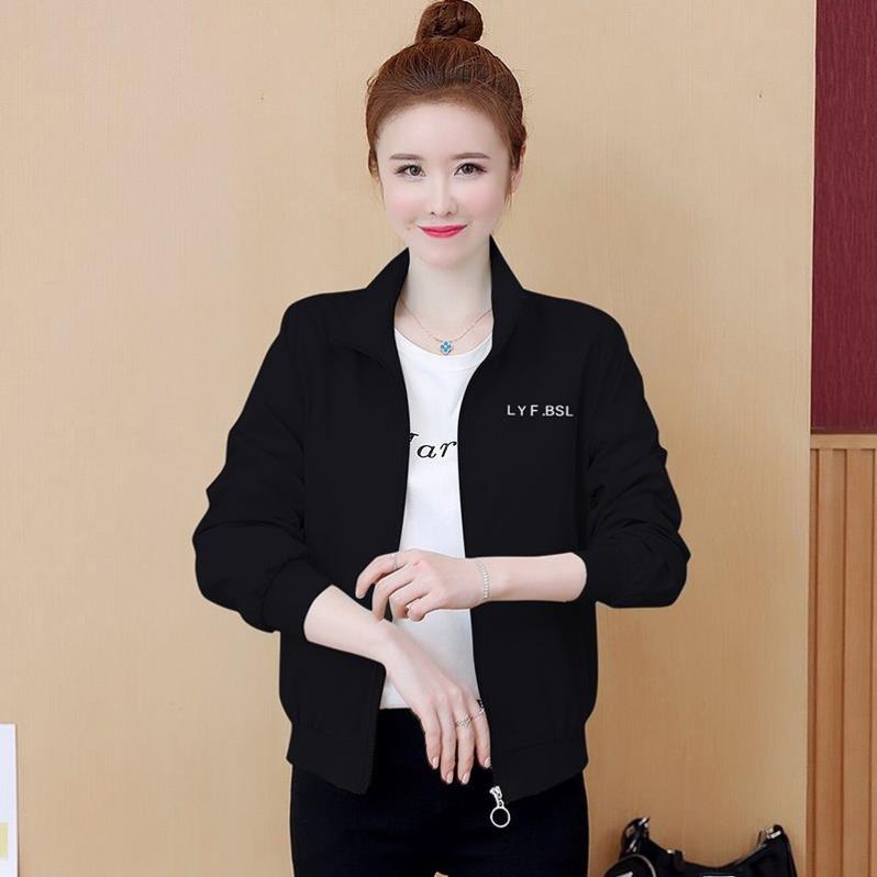 加绒不加绒/短外套女2025春秋新款韩版立领休闲宽松夹克风衣ins潮