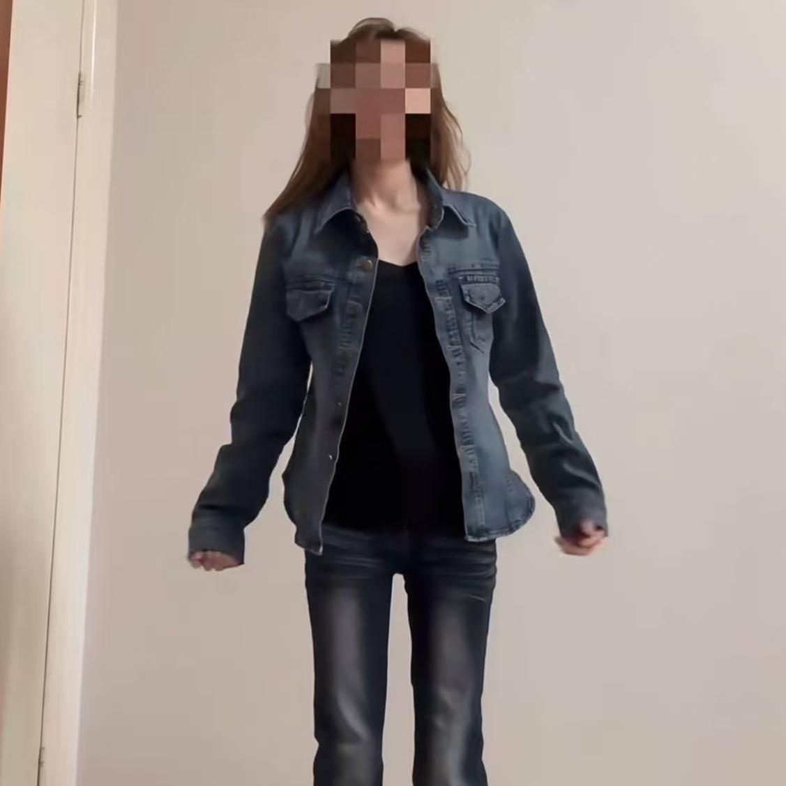 美式短款修身POLO领牛仔秋季水洗短外套女时尚休闲收腰显瘦上衣