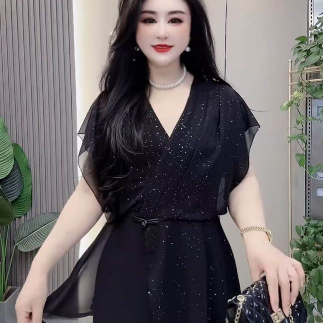加肥加大夏季洋气简约时尚减龄套装气质优雅舒适百搭通勤两件套潮