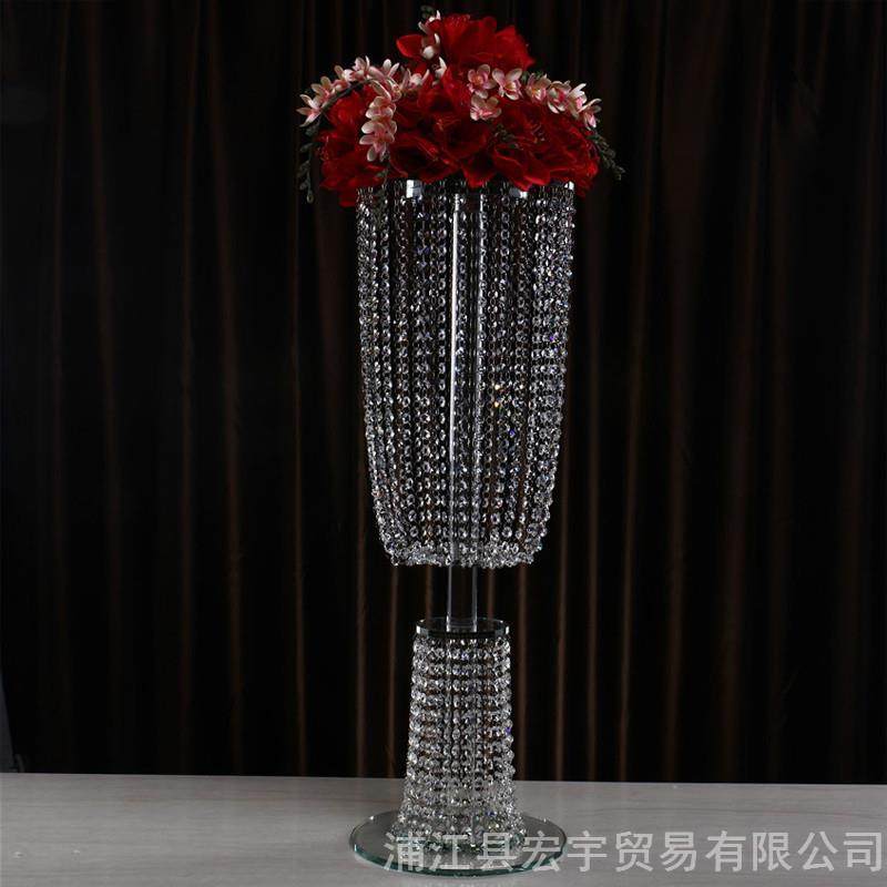 欧式水晶花架烛台路引婚庆装饰用品婚庆道具迎宾区摆件蛋糕塔花托