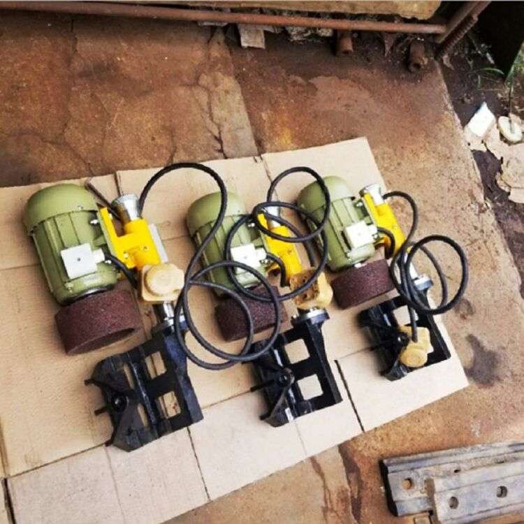 手持钢轨轴向移动轨道端头打磨机 操作简单圆柱筒状 轨道端磨机