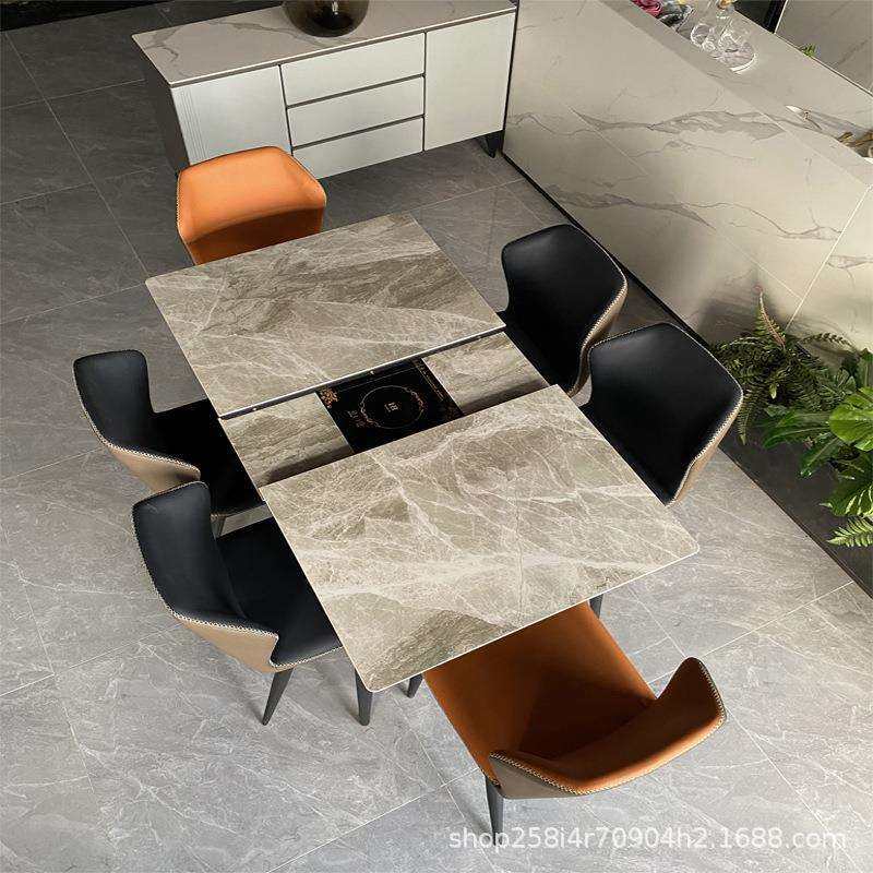 意式亮光岩板餐桌伸缩折叠现代长方形多功能电磁炉北欧大理石饭桌,玩具/童车/益智/积木/模型,毛绒/玩偶/公仔/布艺类玩具,淘宝优惠券,粉丝福利购,淘宝优惠卷