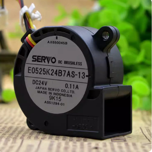 现货原装伺服SERVO5025 24V 0.11A E0525K24B7AS-13涡轮散热风扇