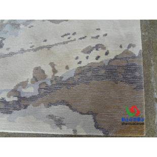 新中式象水墨画样厅房客厅抽茶几沙板发地毯大接QDE待室贵宾室售