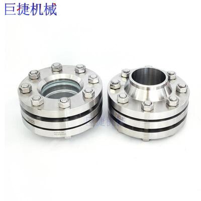 G兰2150H5-9法兰2组合视镜不锈钢管道法视镜WIB法兰对夹设备视镜