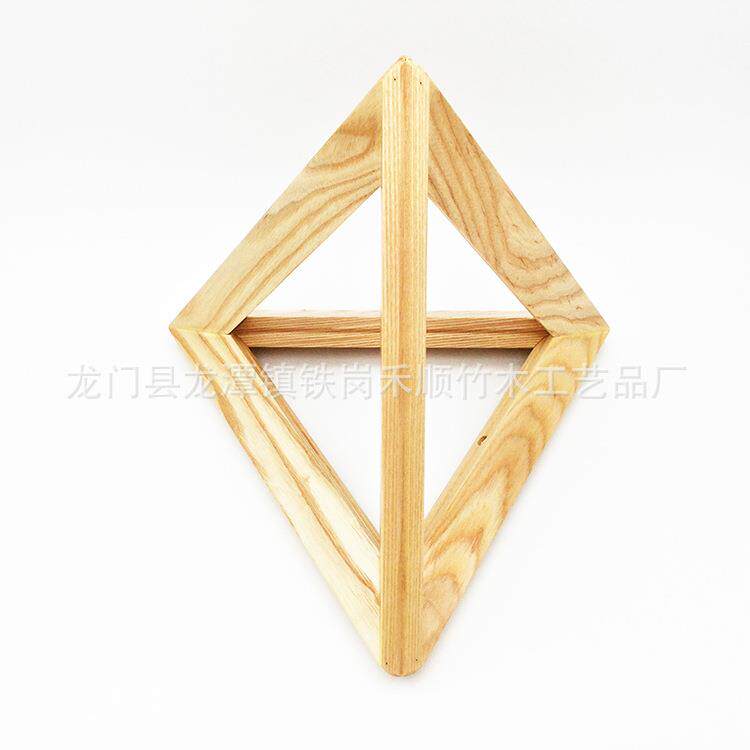灯饰木件厂配木家三角形实木灯罩灯三角形ARM白蜡木吊罩台灯支架