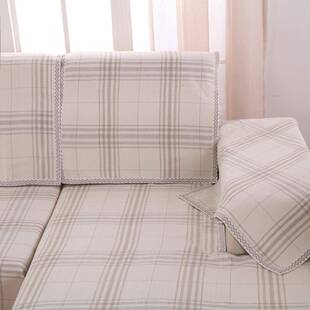 四季纯亚麻沙发发垫艺KDO时尚透气沙发坐布垫沙棉发巾沙套订制