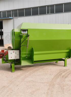 养殖场草料省工混合机青立式机储牧草拌料机T75752MR搅拌内部结构