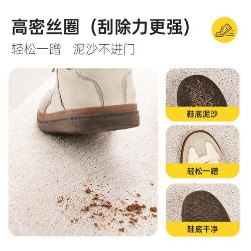 丝RBA圈入户门地垫0裁25新款卡通小狗进门2脚垫耐脏免洗滑防可剪