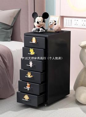 金属钢制抽床屉式铁皮公文件办家收纳柜储物TUN桌下柜带锁斗柜用