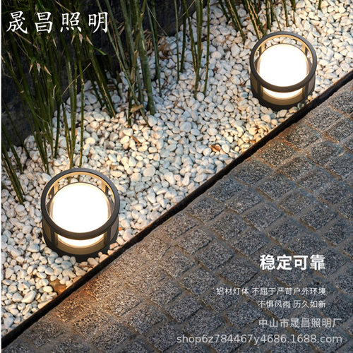 led户外壁灯防水别墅庭院外墙灯阳台过道走廊门柱灯可调光家用
