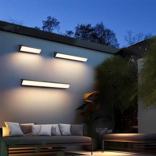 新款 太阳能E壁灯花园围墙大门别墅LD庭院灯墙外防水YYF长条户洗灯