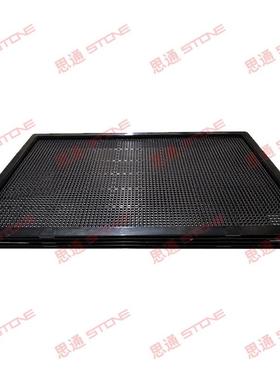 黑色防电转托盘MQE周箱塑料方盘静周转箱元件托盘电盒子元件厂家