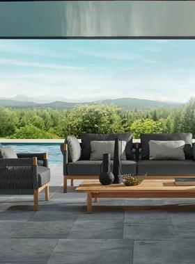 茶藤户编外沙发别墅酒店度假村户外沙发庭院露天MWR休闲几沙发组