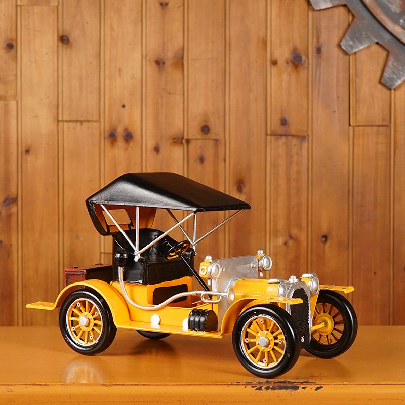 HMX美式桌复面柜老爷车模型摆酒件货架置物古架摆饰摆设物件装饰