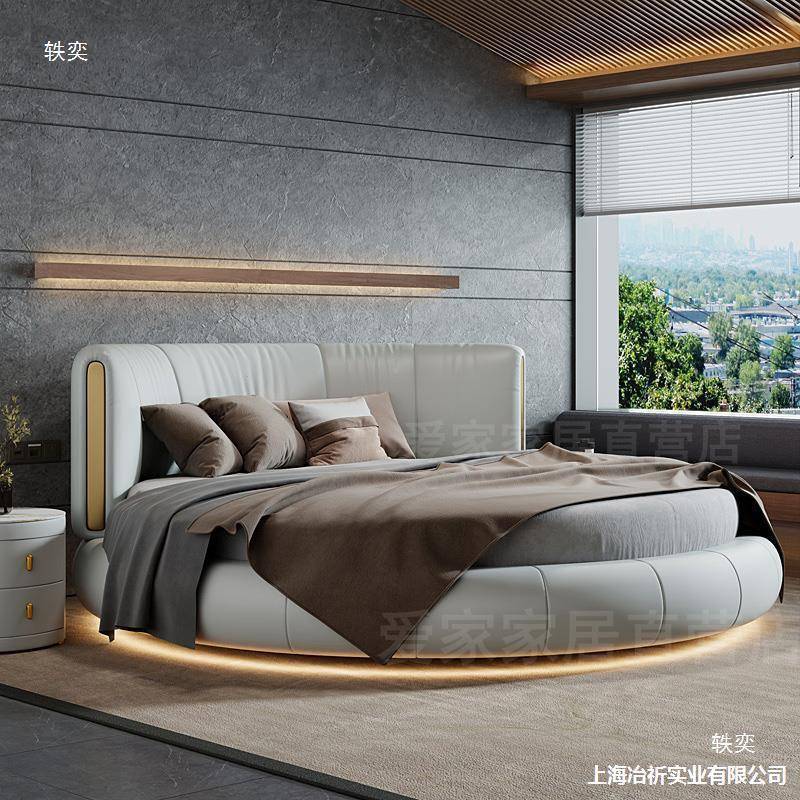 酒店圆婚形圆床床儿童公主情大现代简约双人YRQ豪华浪漫侣卧民宿