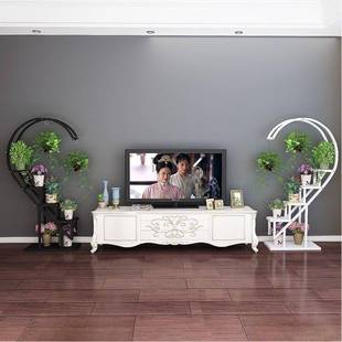 5V心形花子架客架厅PGF落地式 饰花架展示内置物架多室层绿 阳台装