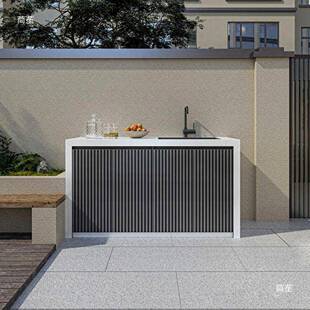 铝合金柜门户外庭院洗手台柜门长城板格栅门花园金属柜门