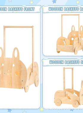 制实婴木婴儿收纳箱家用宝收纳58603提篮实木儿沐浴储宝物木篮