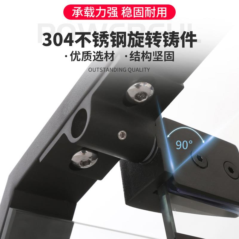 钻石型浴房黑不色配件淋淋浴风玻璃隔断五屏金配件全套GBL锈钢304