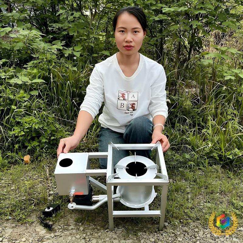 ?新型废机油燃烧炉蔬菜大棚修理厂养殖场炉子户外取暖猛火炉气化
