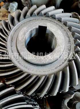 JS40减速机配件圆弧伞齿轮40T刮板减速机用弧齿盘