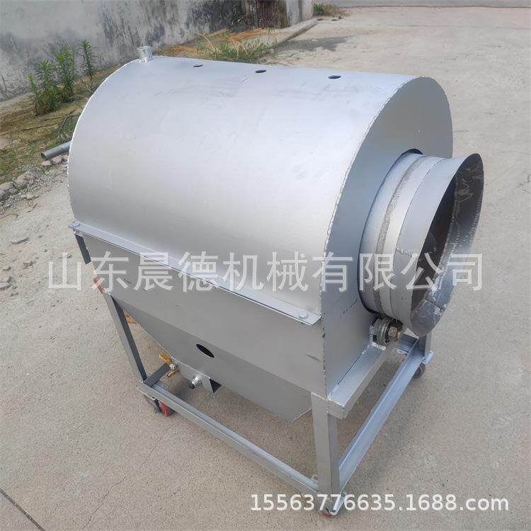 多功能干果炒货机100斤电加热黄豆红豆炒锅小型家用炒花生机器