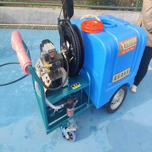 便捷式物业市政管道疏通设备 高压手推自走式冲洗洗地机 净化路面
