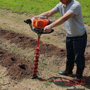 地钻挖坑机冰钓冰钻汽油植树打桩机地钻挖坑机种植机打洞机钻土机