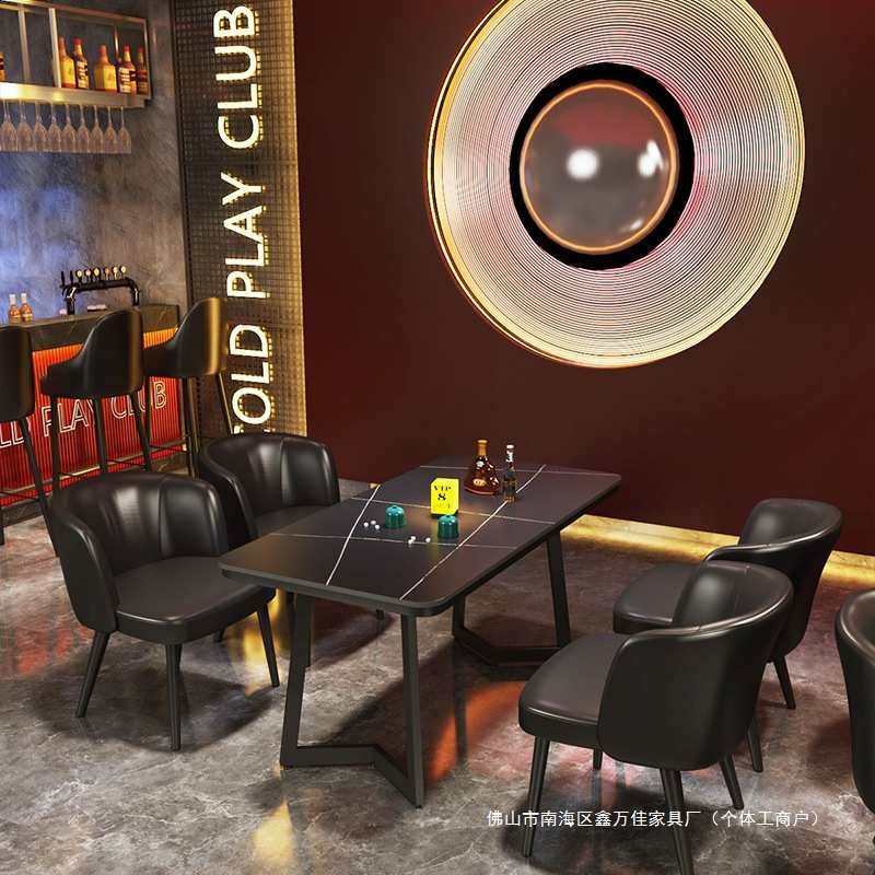 工业风小酒馆酒吧桌椅清吧卡座沙发烧烤店音乐餐吧咖啡厅商用沙发