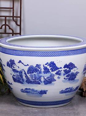 瓷睡莲花盆缸花陶水缸庭院荷碗莲hzy65184花盆缸室外特大号种树大