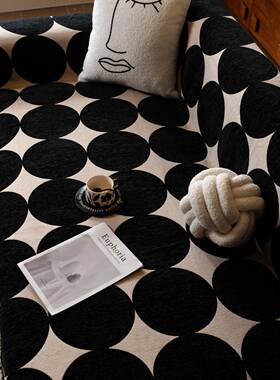 盖沙发巾中风古季通用一片式全盖雪尼尔巾布防滑见下列沙发四套罩