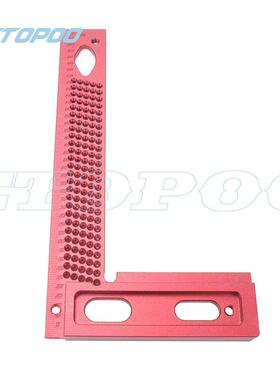 ET-160洞TPOO木工划线尺画线木尺直角尺型尺L夹子O工尺木工工具