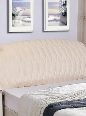 定做皮床床头罩F5M59TS8套全包形1.头8m床套简布艺弧约现代靠背防