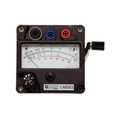 法国CA CHAUVIN ARNOUX模拟绝缘电阻仪CA6503手摇绝缘表