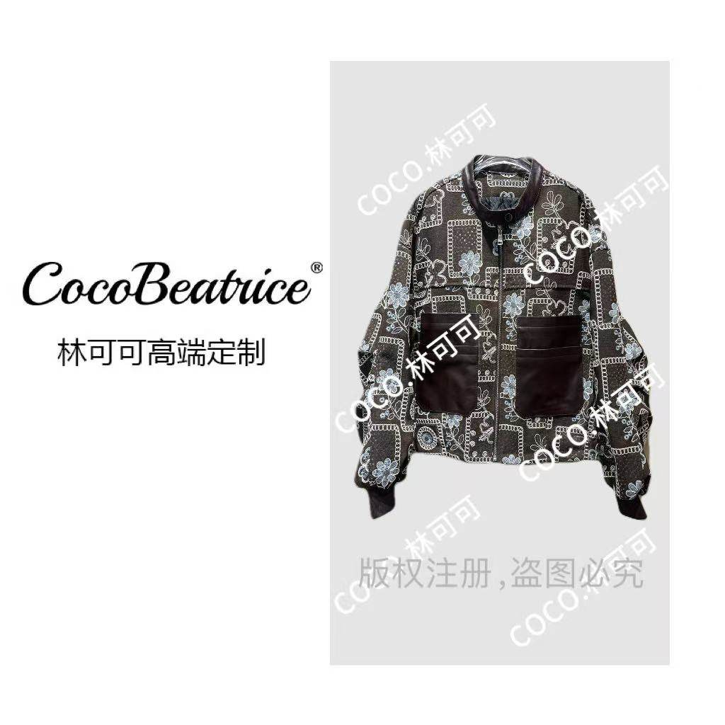 【COCO林可可】COCO秋冬重工刺绣加棉棒球领短外套（2069-2）,女装/女士精品,短外套,淘宝优惠券,粉丝福利购,淘宝优惠卷
