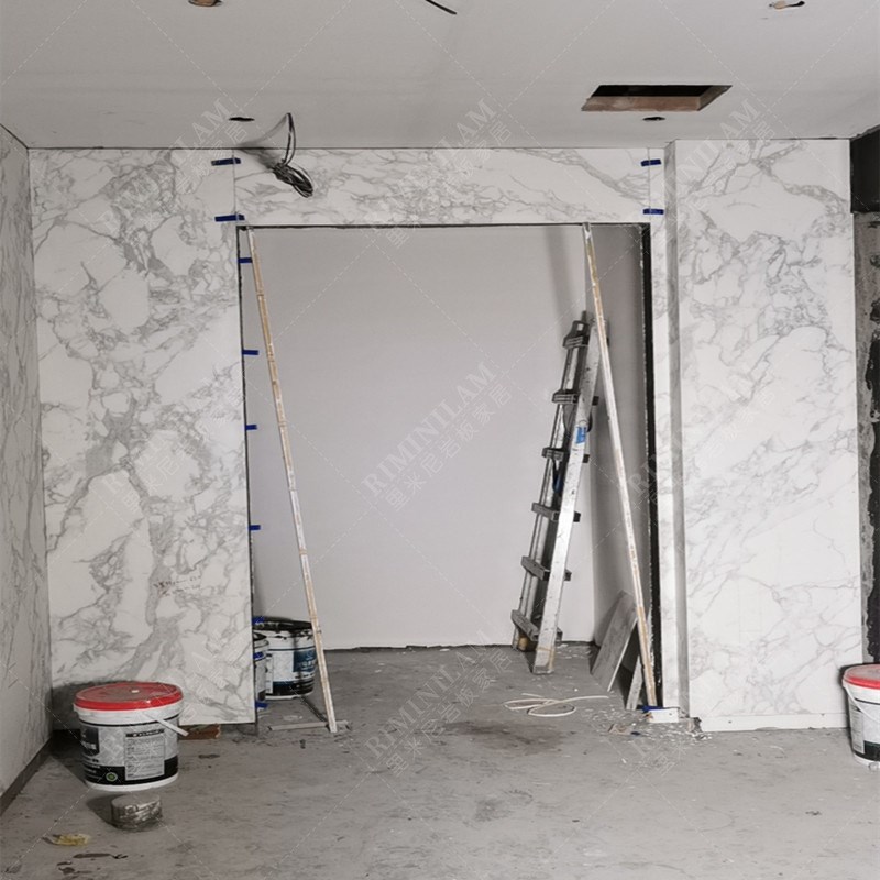 意大利进口轻奢背景墙岩板1200*2700*5+mm亮面超白胚大花白岩板