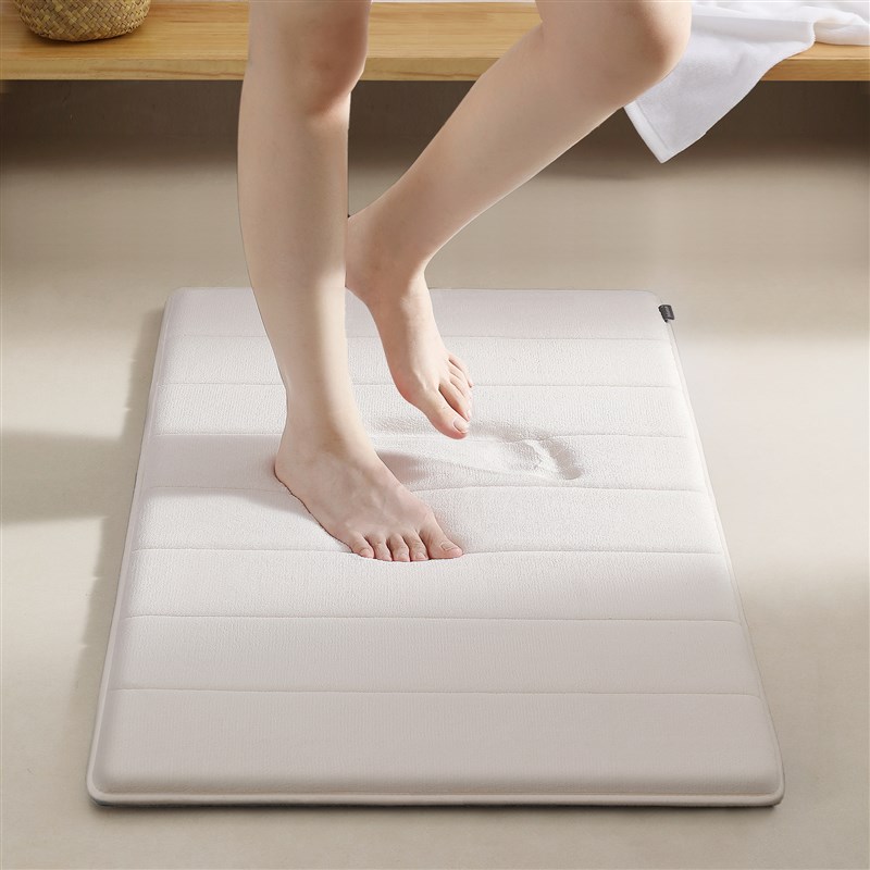 加厚记忆棉浴室进门口地垫卫生间地毯防滑门垫踩脚吸水脚垫可机洗