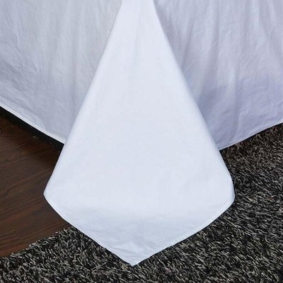 新款民宿酒店床单白色宾馆贡缎60支40支三公分缎条床单贡缎床单