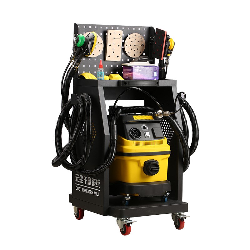 电动原子灰吸尘喷漆砂纸气磨机气动打磨机汽车无尘干磨机腻子油漆