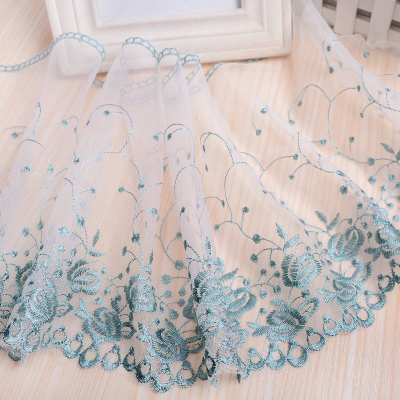 25公分窗帘花边 窗帘辅料蕾丝花边纱边装饰小边白雪公主15码一卷